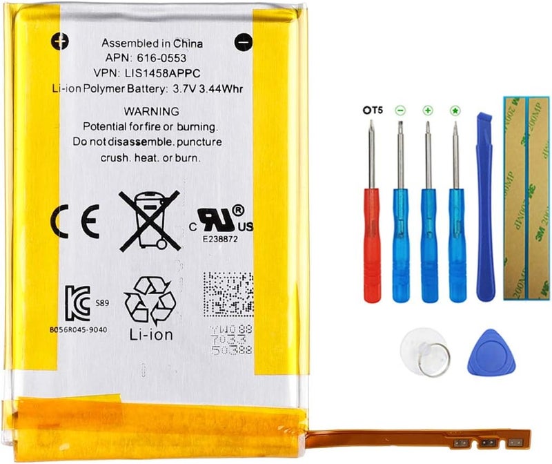 SWARK Battery 616-0550, 616-0551 Compatible with iPod Touch 4 (4th Generation) A1367 8GB, 16GB, 32GB, 64GB with Tools - Image 1